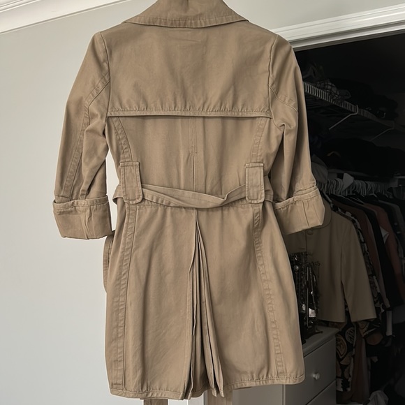 Tan cotton trench coat - Picture 4 of 5